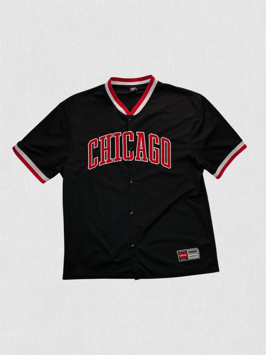 Vintage Chicago Baseball Jersey Black/Red