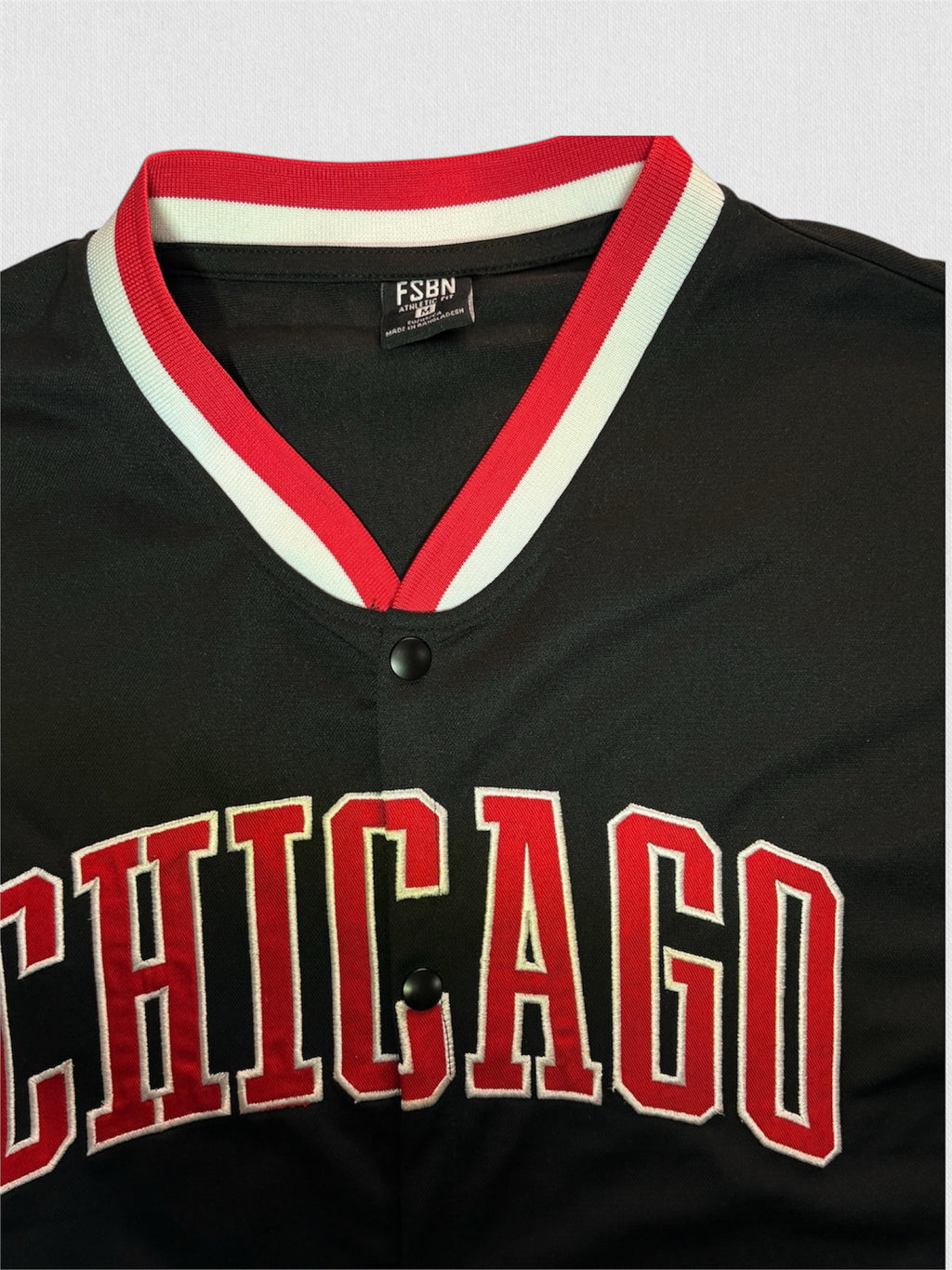 Vintage Chicago Baseball Jersey Black/Red